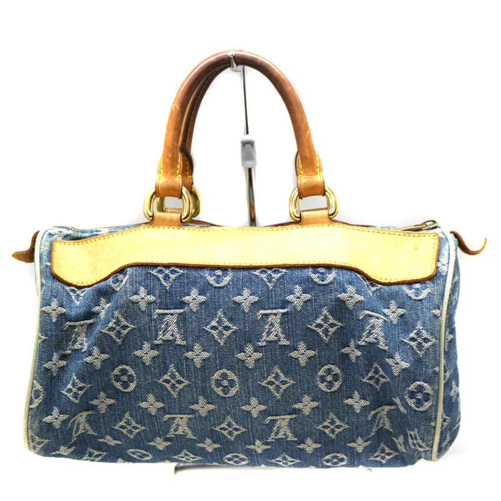 Louis Vuitton Speedy Denim Monogram Blue Handbag Neo LV